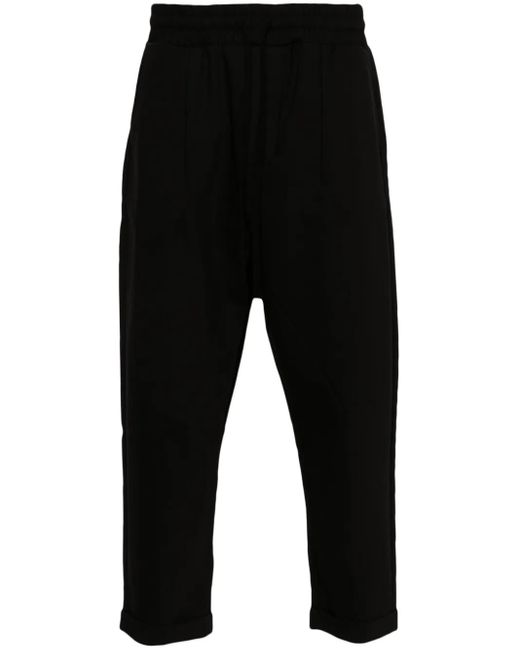 Thom Krom Black Technical-Jersey Trousers for men