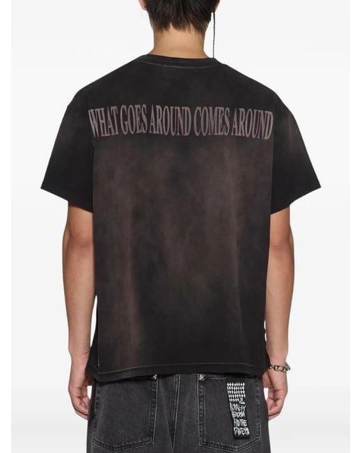 Ksubi Black H.W.R Sid Ss Tee Sunbleach for men