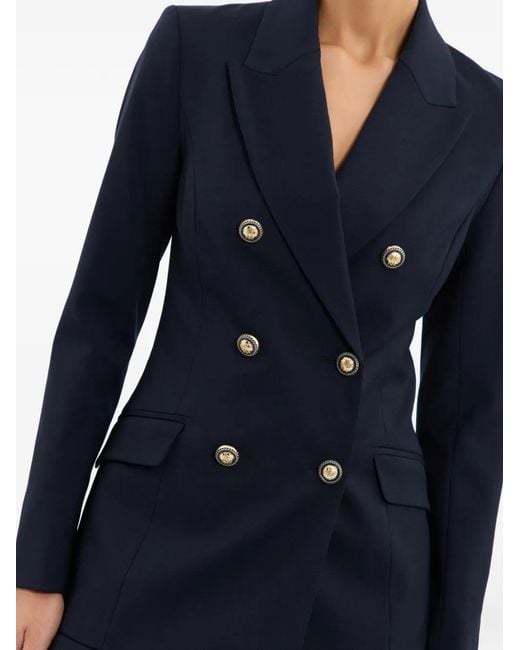 Rebecca Vallance Blue Emerson Double-Breasted Blazer