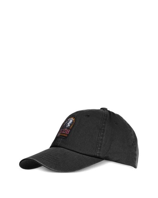 Parajumpers Black Leod Logo-Patch Baseball Cap