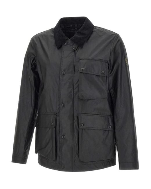メンズ Belstaff コーデュロイカラー ジャケット Black