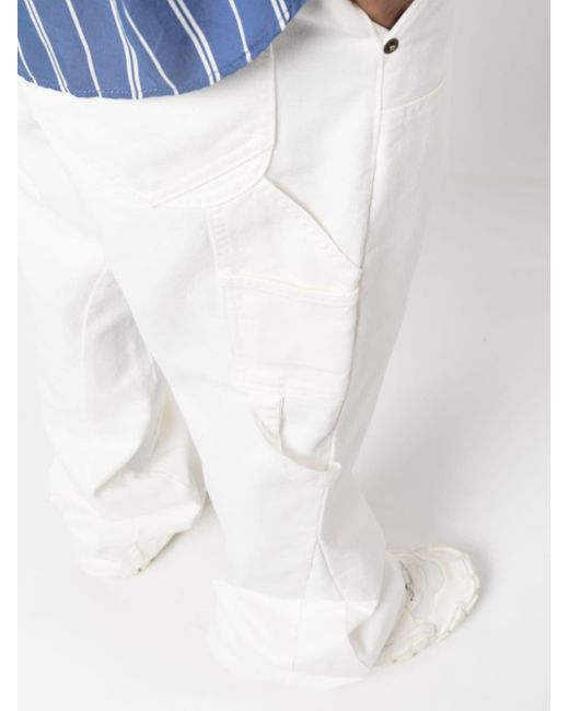 DARKPARK White Mid-rise Flared Jeans for men