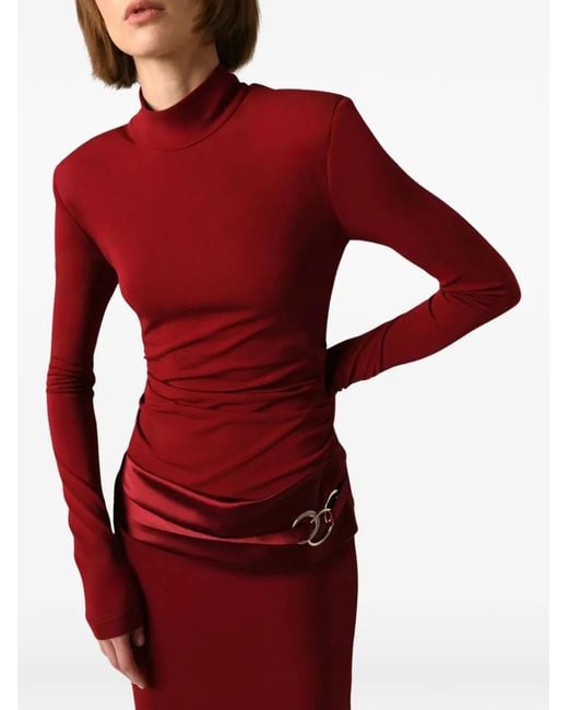 Nafsika Skourti Red Shiza Ford Ruched Dress