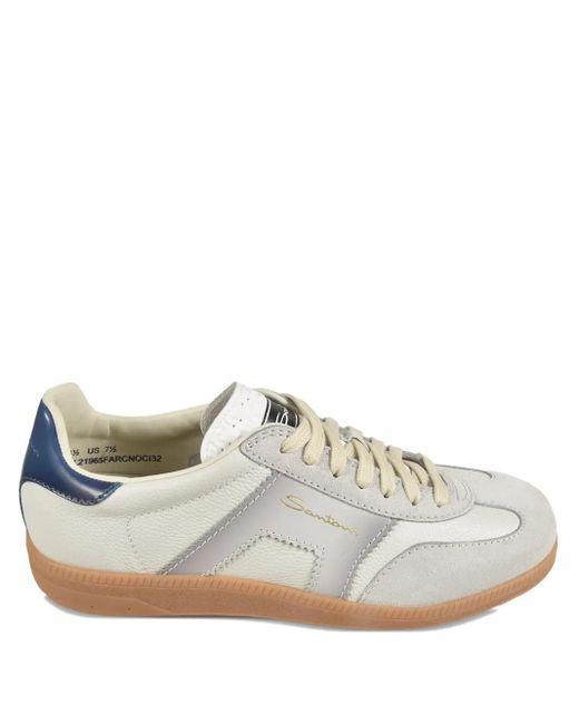 Santoni White Dbs Oly Sneakers for men