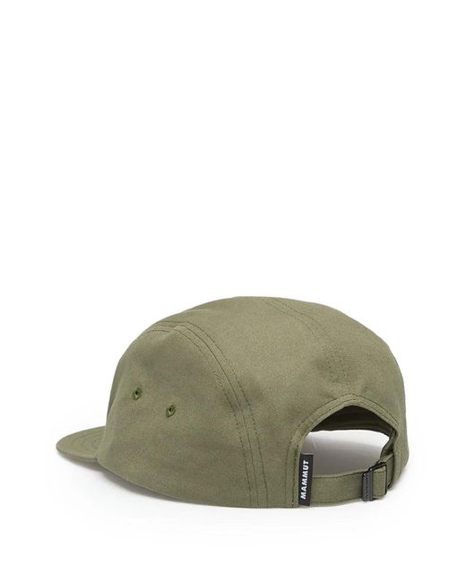 Mammut Green Casquette À Patch Logo Et Cinq Empiècements for men