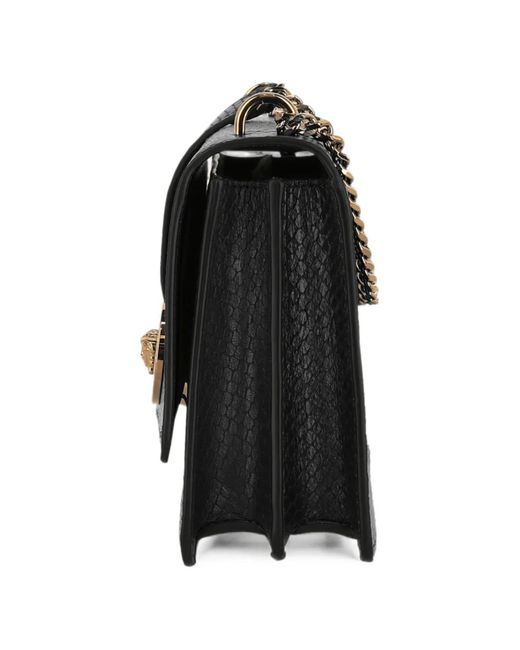 Versace Black Sac Porté Épaule La Medusa Embossé