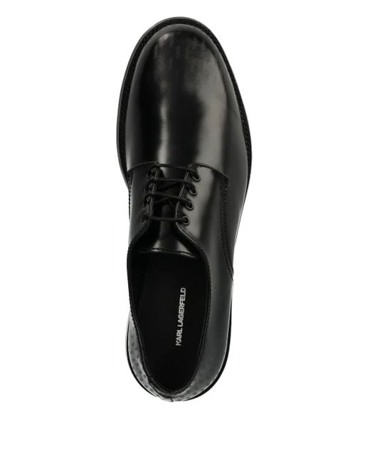 Zapatos derby con cordones Karl Lagerfeld de hombre de color Black
