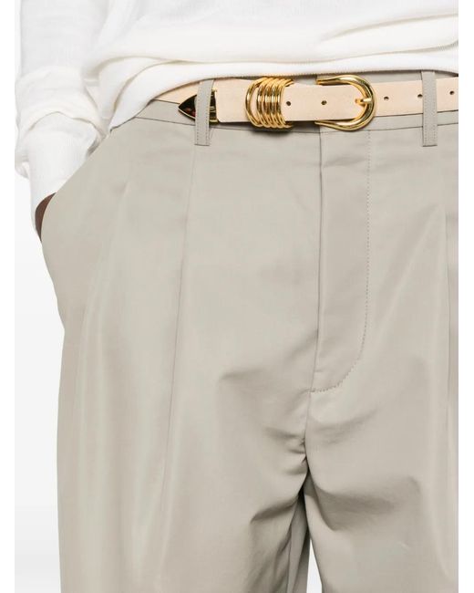 Wardrobe NYC White Pleated Trousers