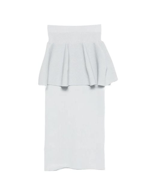 CFCL White Pottery Glitter Layered Skirt