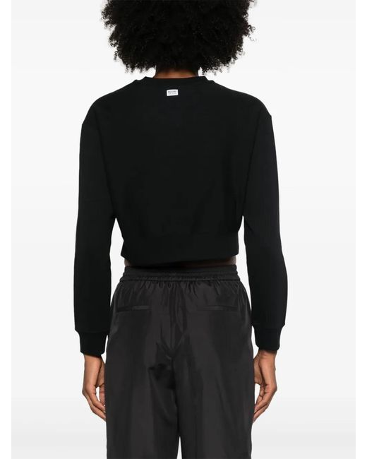 Moschino Black Logo-Patch Sweatshirt