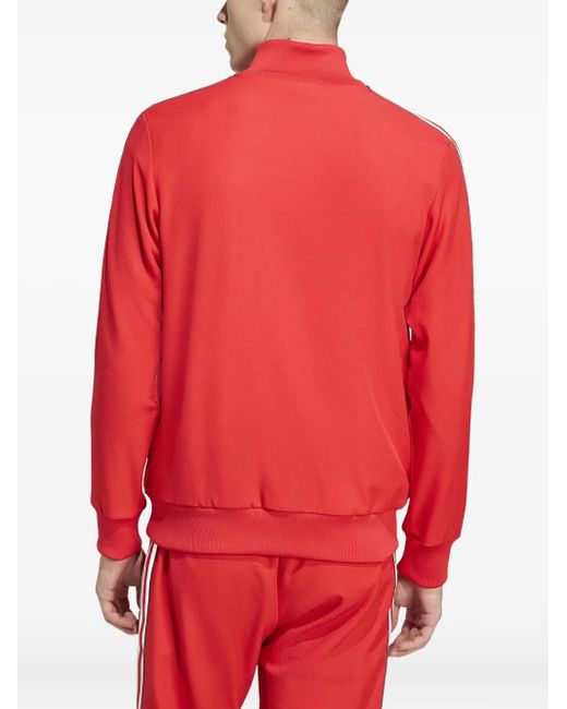 Adidas Red Three-Stripe Jacket for men