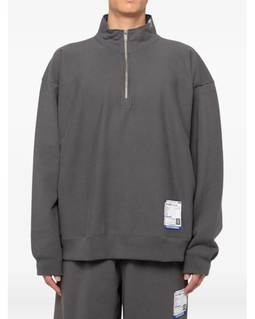 in・stru(men-tal) Gray Half-Zip Pullover Sweatshirt for men