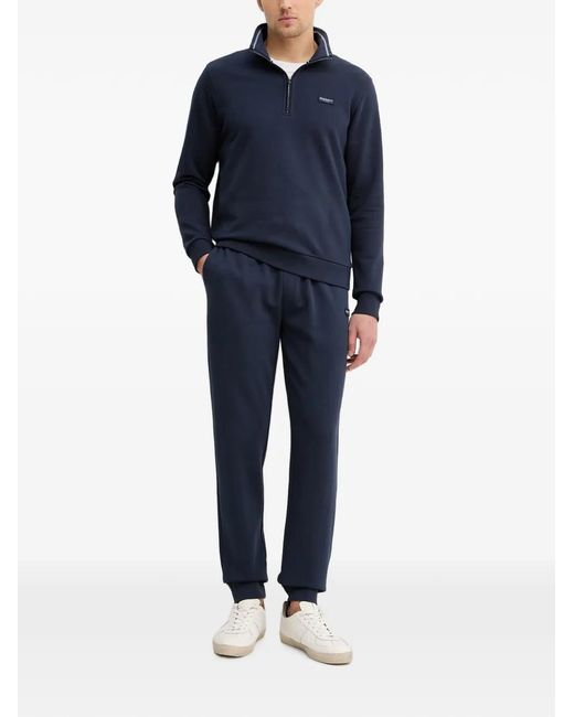 Hackett Blue Logo-Patch Drawstring Track Pants for men