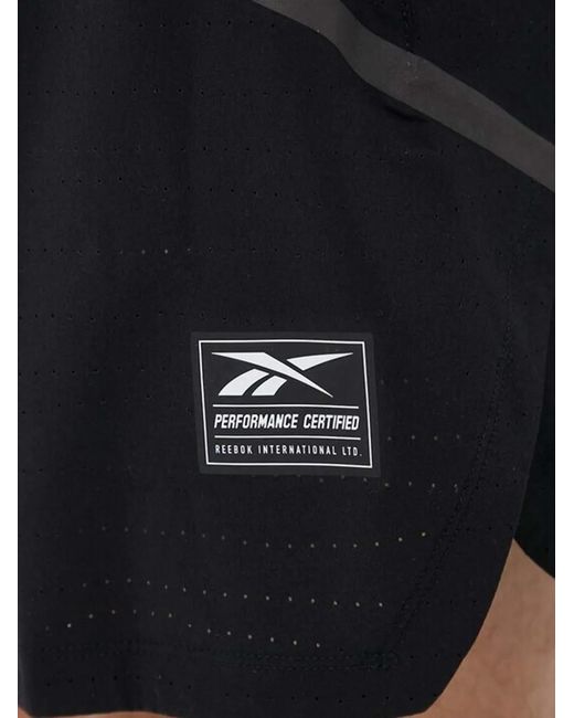 Reebok Black Short De Sport Certified Speed À Logo for men