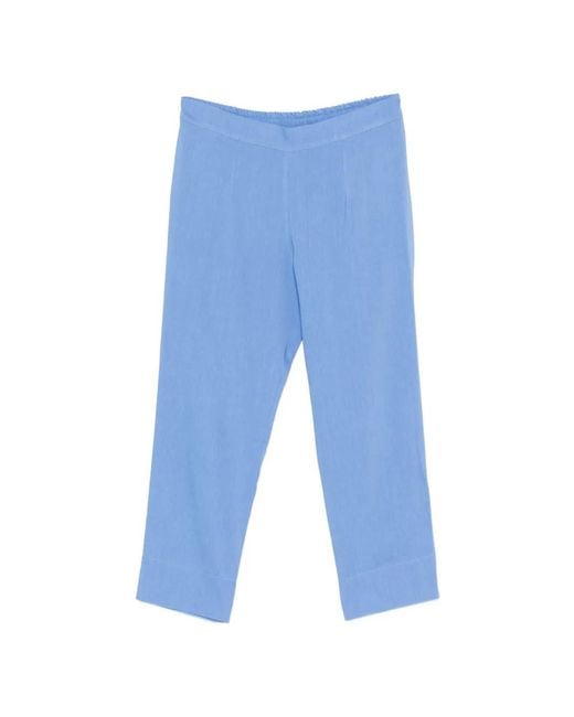 Ermanno Scervino Blue Elasticated-Waistband Trousers
