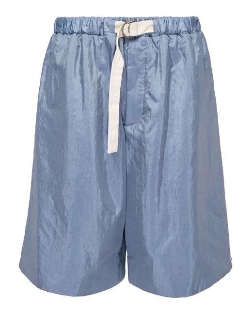 メンズ Jil Sander ドローストリング バミューダショーツ Blue