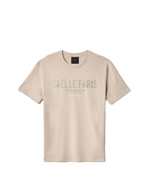 Gaelle Paris Natural Logo T-Shirt for men