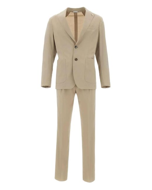 Manuel Ritz Natural Single-Breasted Suit for men