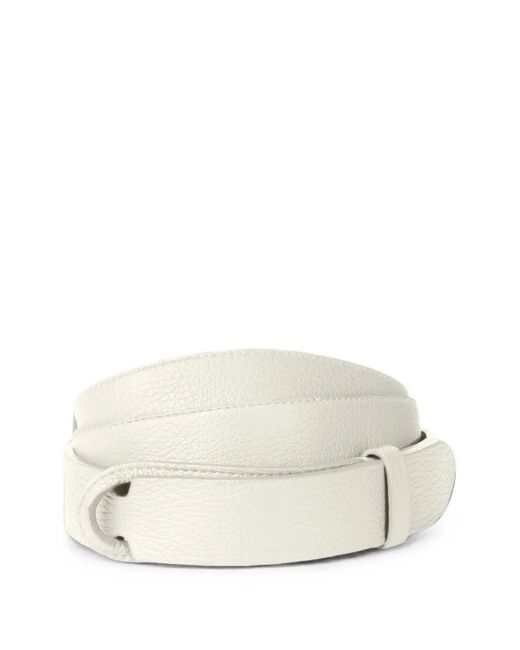 Orciani White Leather Belt for men