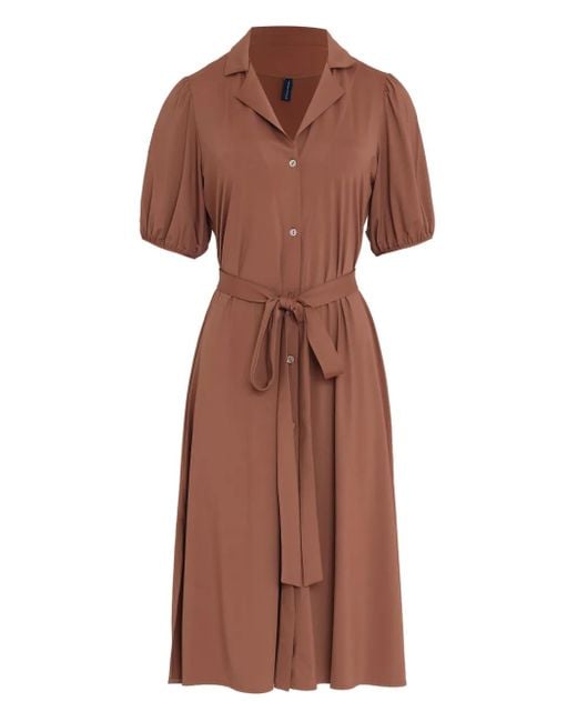 Lygia & Nanny Jurk Met Ceintuur in het Brown