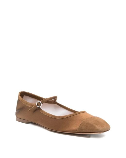 Aeyde White Uma Mary-Jane Ballet Flat