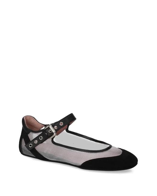 Premiata White Ballerines À Boucle
