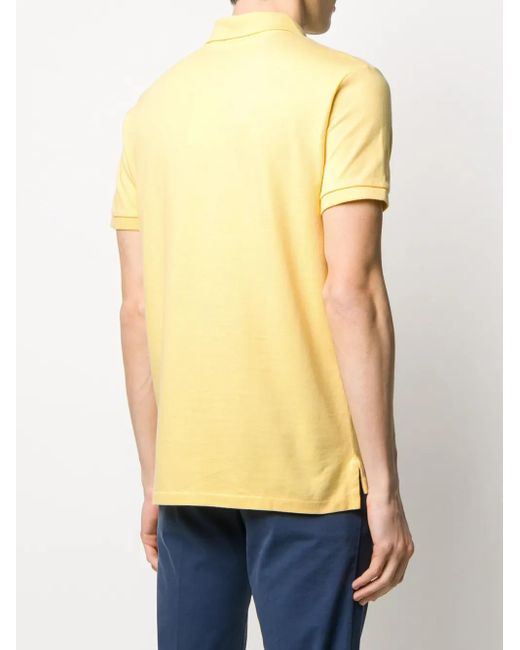 Polo Ralph Lauren Yellow Embroidered Logo Polo for men