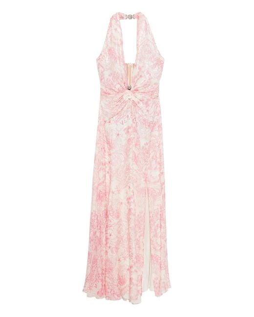 Versace Pink Underwater Barocco Gown