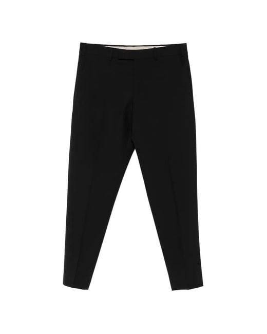PT Torino Black Tailored Trousers for men
