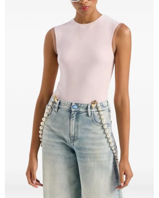 Genny Pink Round-Neck Top