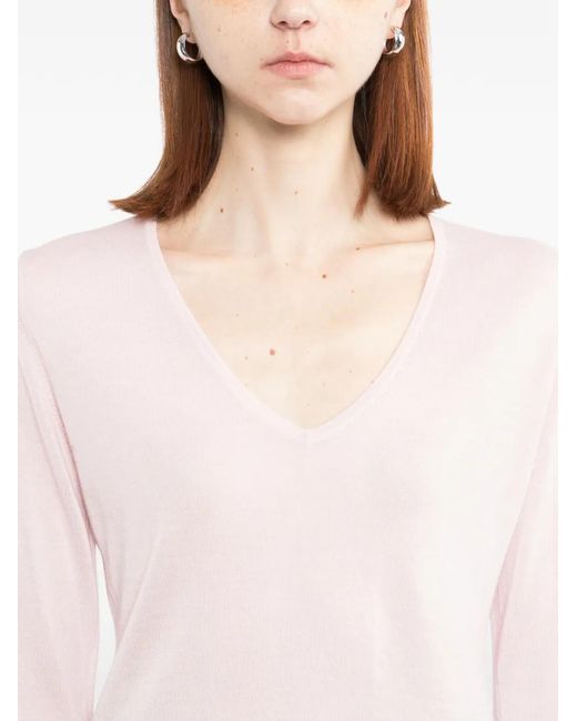 N.Peal Cashmere Pink Imogen Top