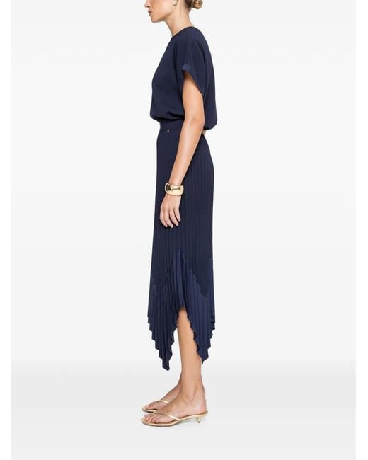 Nissa Blue Short-Sleeve Top