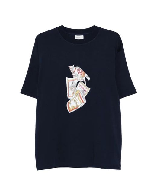 Drole de Monsieur Blue T-Shirt Rum Labels for men