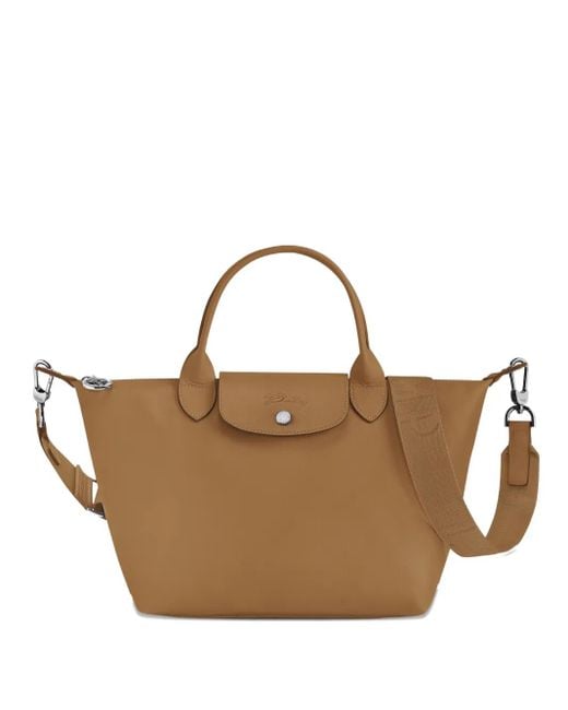 Longchamp Brown Small Le Pliage Xtra Leather Tote Bag