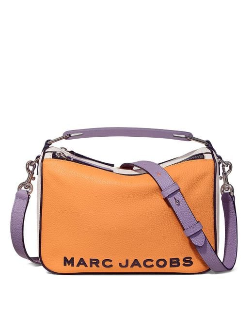 Marc Jacobs Orange The Softbox 23 Colour-block Bag