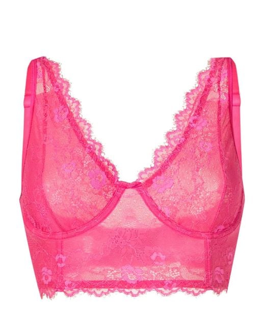 Lethicia Bronstein Pink Alexandra Bh Aus Blumenspitze