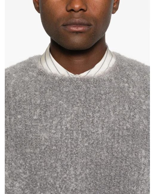 Séfr Gray Crew-Neck Sweater for men