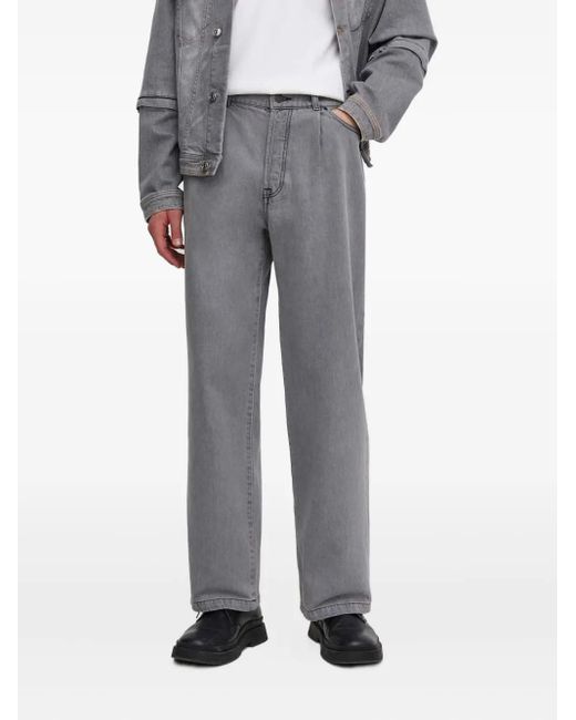 IRO Gray Antonio Pleated Jeans for men