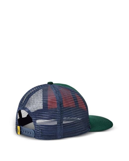 Polo Ralph Lauren Green Logo-Patch Mesh-Panel Cap for men