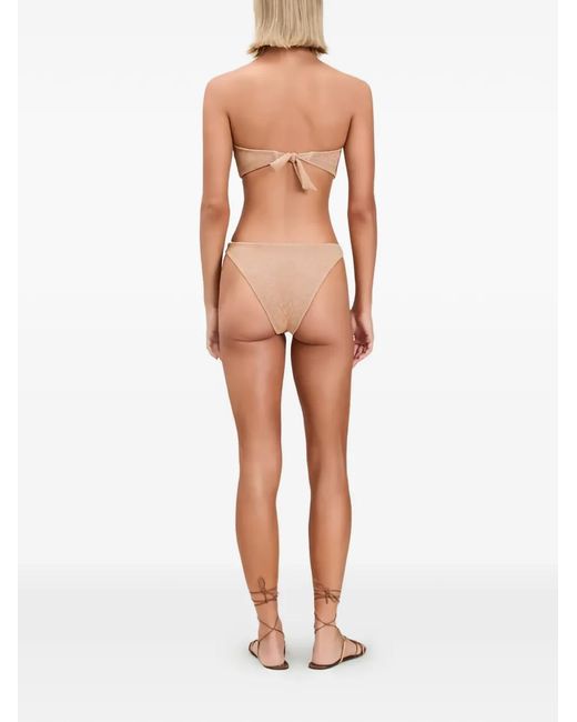 Devon Windsor Hailey Bikinitop Met Metallic-Effect in het Multicolor