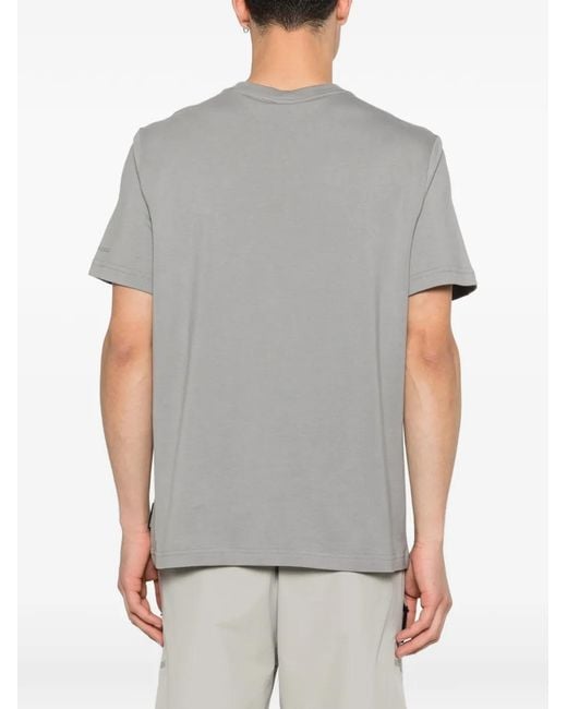 Moose Knuckles Gray Crescent Appliqué T-Shirt for men