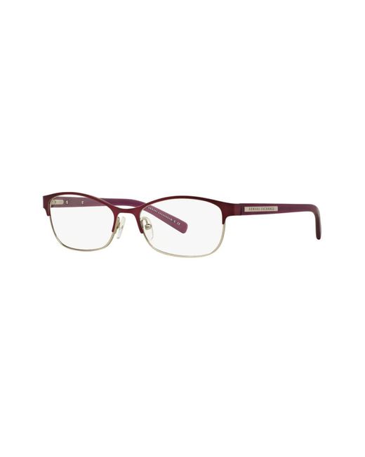 ARMANI EXCHANGE Red Rectangle-Frame Glasses