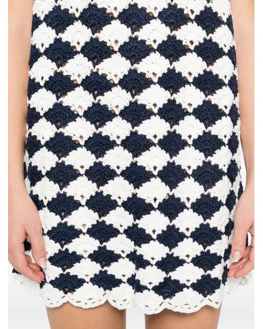 Farm Rio Blue Knitted Dress