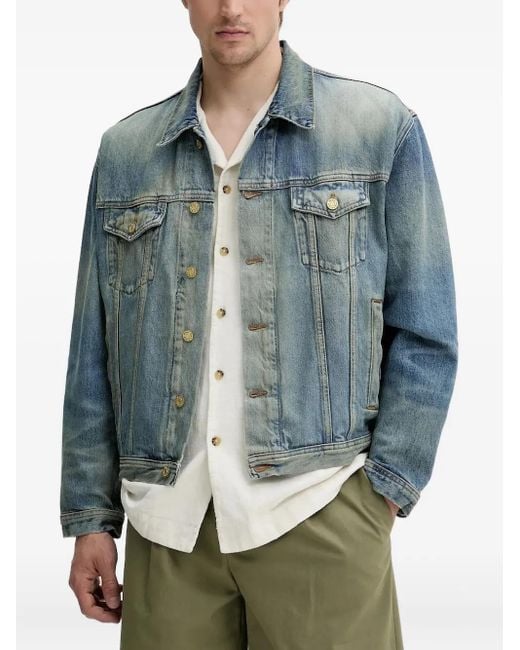 Won Hundred Blue Jeansjacke mit Klappentaschen