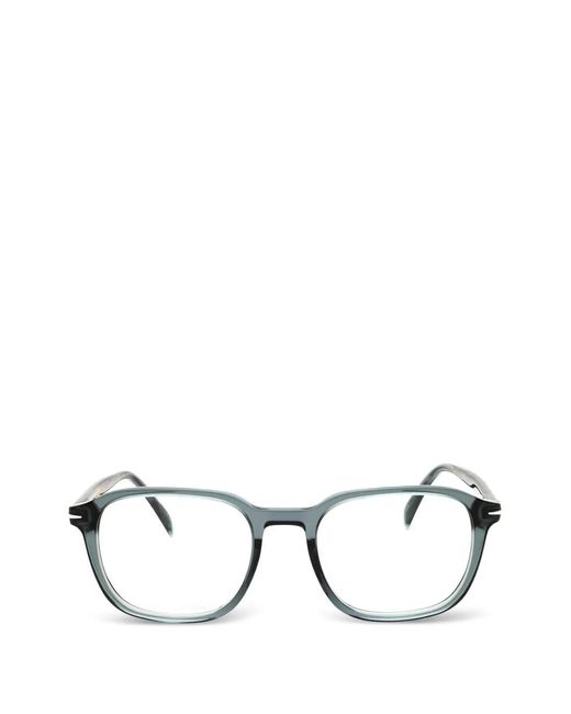 David Beckham Brille Mit Eckigem Gestell in Gray für Herren