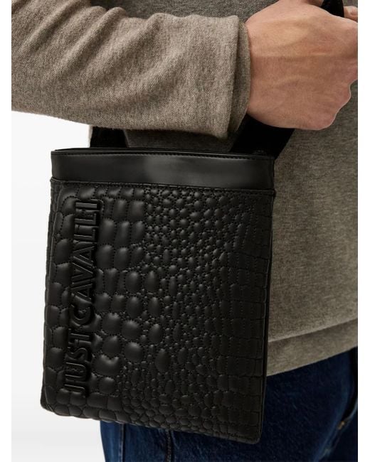 Borsa Messenger di Just Cavalli in Black da Uomo