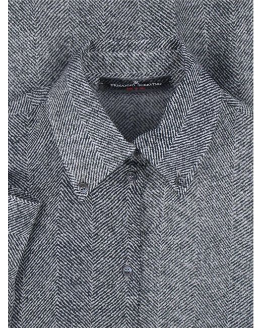 Camisa con motivo de espiga Ermanno Scervino de color Gray