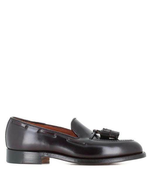 Alden Gray Tassel Leather Loafers for men