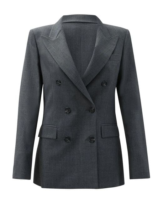 Semler Black Double-Breasted Jacket