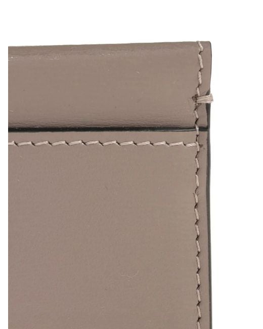 Givenchy Brown Logo-Plaque Card Holder